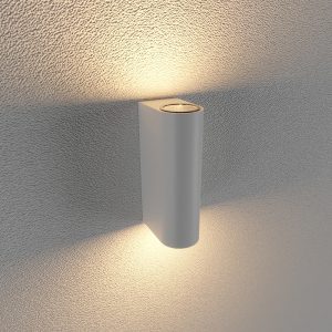 Đèn LED gắn tường ngoài trời KingLED LWA0149B-WH 2x7W vỏ trắng