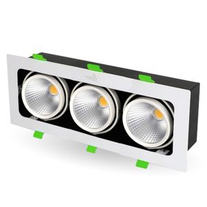 Đèn LED hộp ân trần chiếu rọi Topaz KingLED GL-3*10SS-V334-T 3x10W ánh sáng trắng