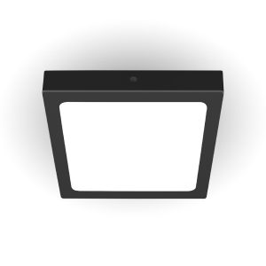 Đèn LED ốp trần vuông KingEco EC-ONL-18-V215-T-D 18W vỏ đen