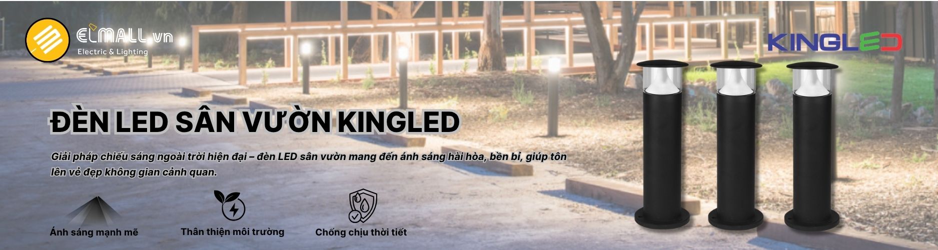 Đèn LED sân vườn KingLED
