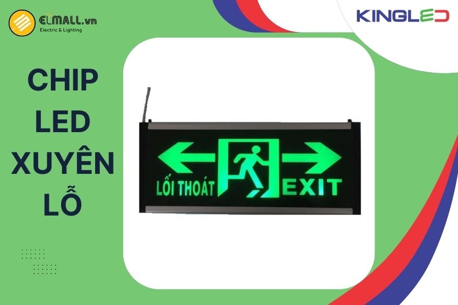 Chip LED xuyên lỗ hiển thị rõ trong tình huống khẩn cấp