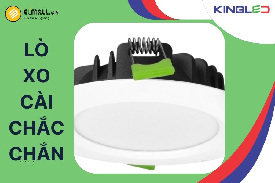 Lò xo thép đàn hồi giúp lắp đặt vào trần thạch cao một cách nhanh chóng