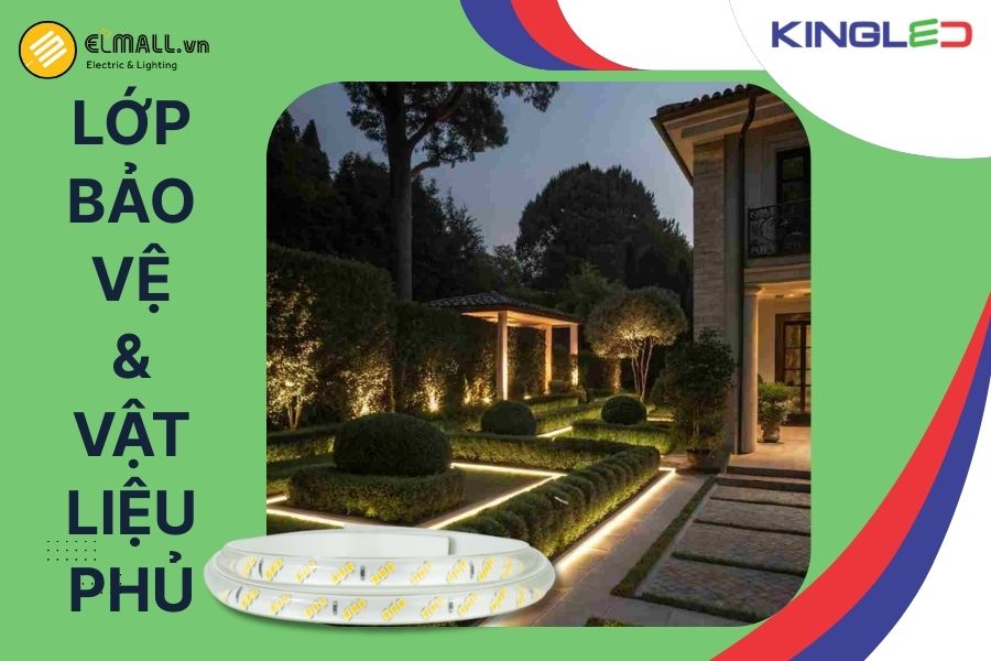 Lớp phủ giúp LED dây tăng độ bền và mở rộng phạm vi ứng dụng.