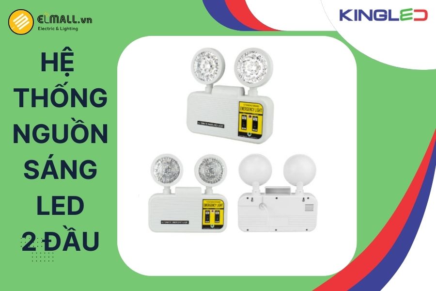 Mỗi đầu đèn sử dụng LED công suất 3W, cho ánh sáng ổn định, rõ ràng