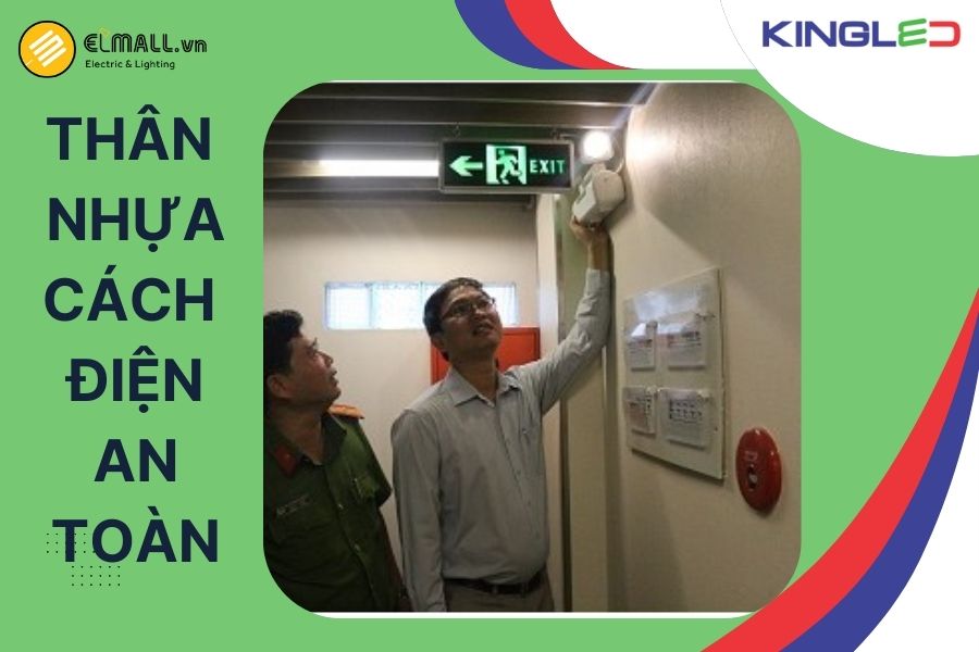 Vỏ đèn được làm từ nhựa kỹ thuật cao cấp, có khả năng cách điện tốt