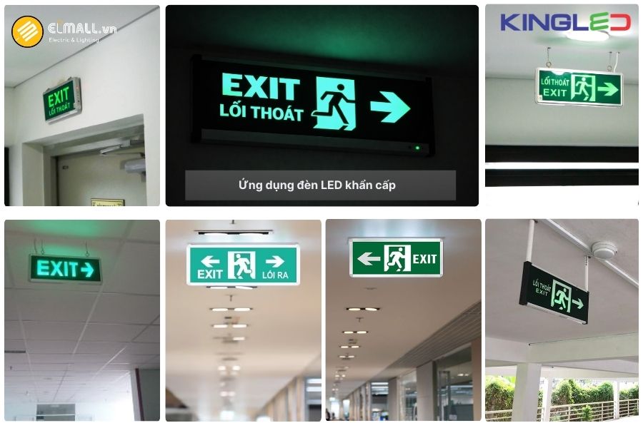 Ứng dụng thực tế của đèn exit hộp KingLED