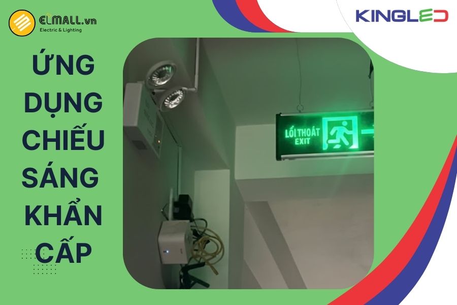 Ứng dụng thực tế của đèn chiếu sáng khẩn cấp KingLED KC