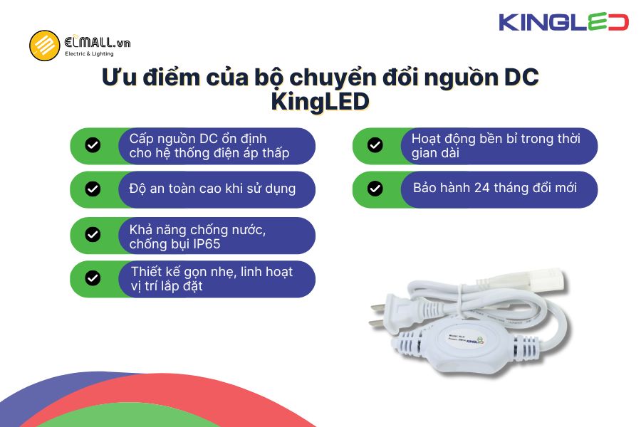 Ưu điểm nổi bật của bộ chuyển nguồn DC KingLED