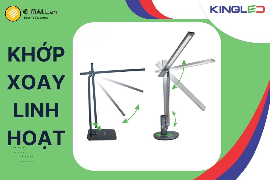 Thân và khớp xoay linh hoạt có thể tùy chỉnh nhiều góc chiếu