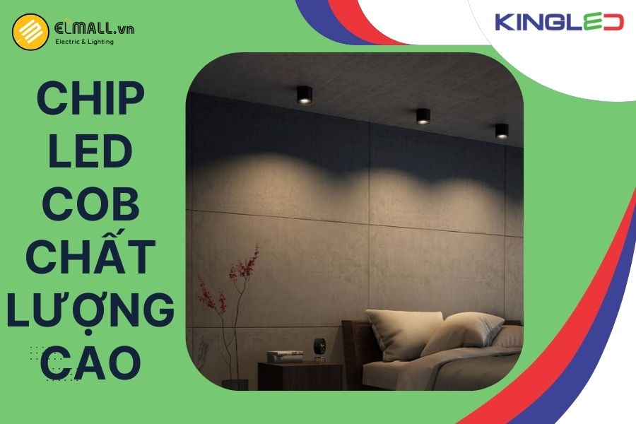 Đèn sử dụng chip LED COB Samsung, cho mật độ ánh sáng cao, luồng sáng liền mạch và ổn định