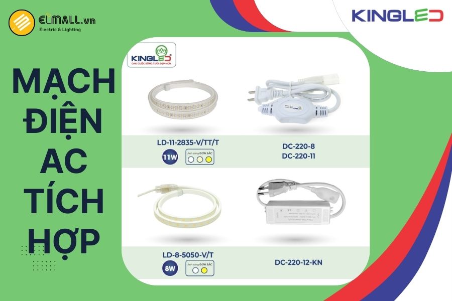 Mạch điện AC tích hợp – không cần driver rời