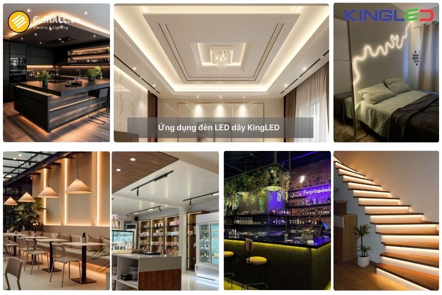 Ứng dụng thực tế của đèn LED dây Kingeco EC-LD Series